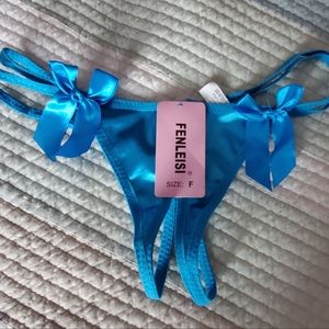 Womens NWT Blue Satin 💙 Panties